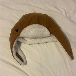 Carhartt Tan Sherpa-Lined Kids Hat
